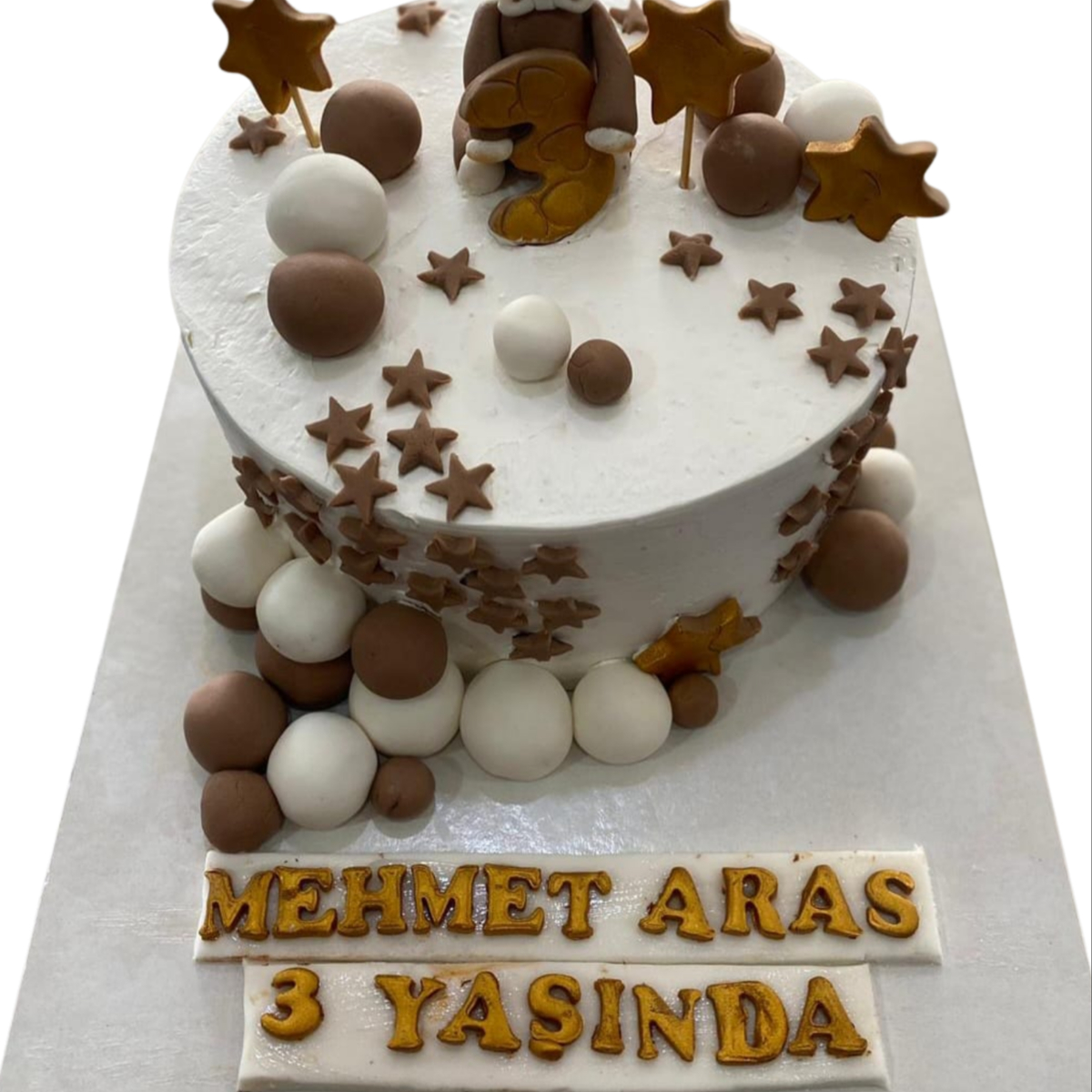 Ayıcık Fgürlü Erkek Çocuk Pastası