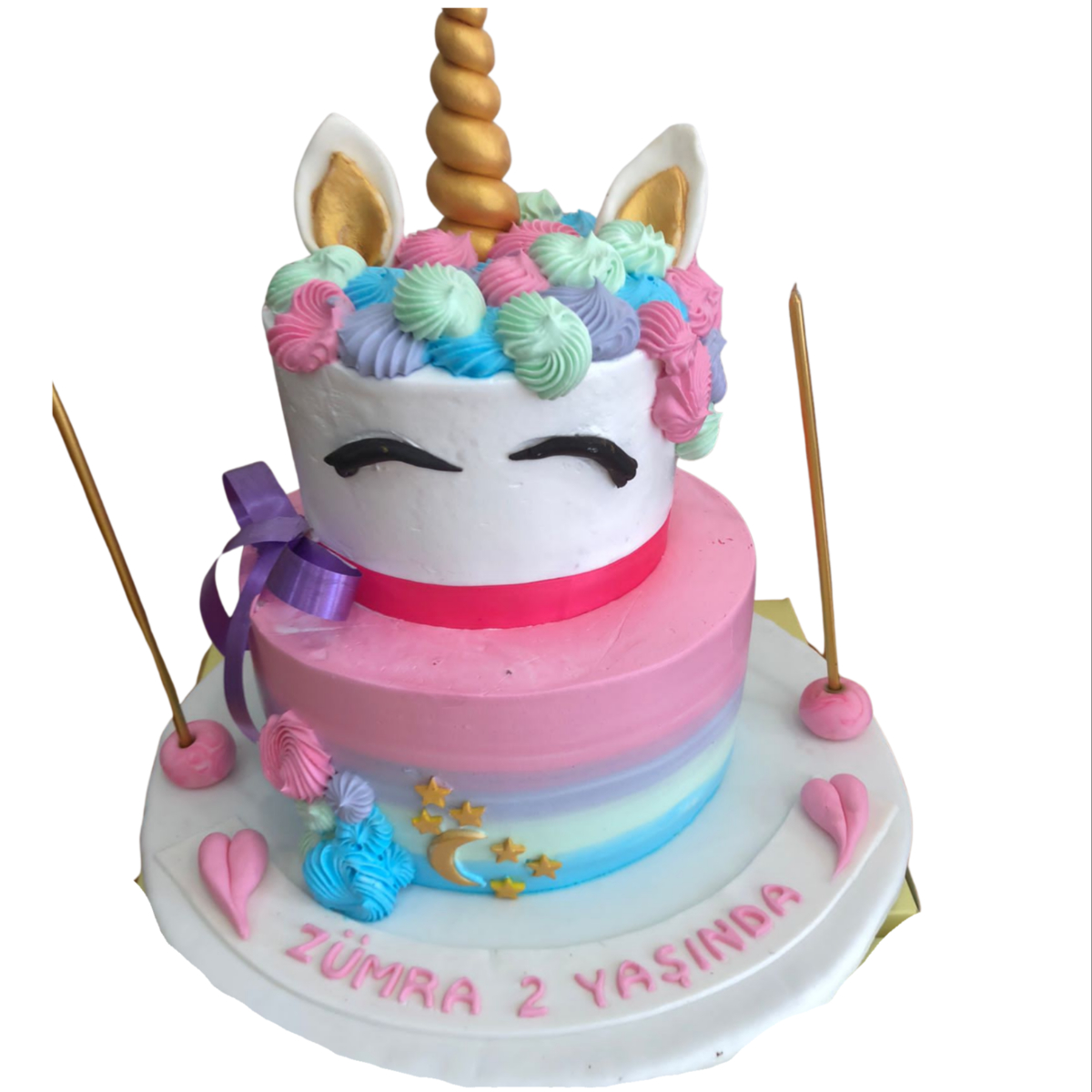 İKİ KATLI ÜNİCORN PASTA
